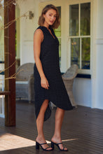 Load image into Gallery viewer, Xenia Black Print Pocket Front Dress