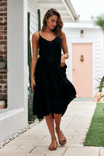 Load image into Gallery viewer, Paula Tiered Black Maxi Dress