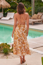 Load image into Gallery viewer, Dahlia Mustard Floral Print Skirt (part of Set)