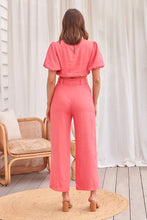 Load image into Gallery viewer, Alina Watermelon Top and Belted Pant Set