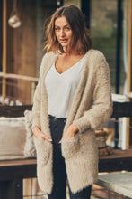 Load image into Gallery viewer, Bonnie Long Sleeve Beige Knit Cardigan