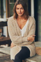Load image into Gallery viewer, Bonnie Long Sleeve Beige Knit Cardigan