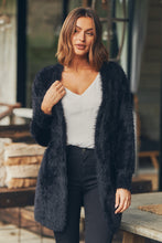 Load image into Gallery viewer, Bonnie Long Sleeve Black Knit Cardigan