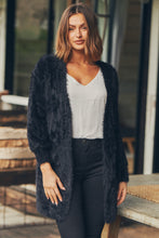 Load image into Gallery viewer, Bonnie Long Sleeve Black Knit Cardigan