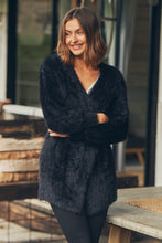 Load image into Gallery viewer, Bonnie Long Sleeve Black Knit Cardigan