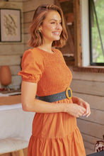 Load image into Gallery viewer, Faux Rattan Weave Stretch Black Belt