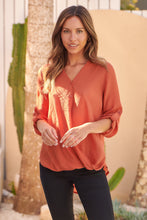 Load image into Gallery viewer, Leopold Crossover Burnt Orange X over Shirt