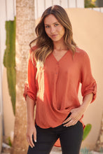 Load image into Gallery viewer, Leopold Crossover Burnt Orange X over Shirt