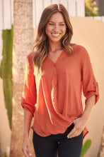 Load image into Gallery viewer, Leopold Crossover Burnt Orange X over Shirt