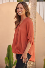 Load image into Gallery viewer, Leopold Crossover Burnt Orange X over Shirt