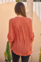 Load image into Gallery viewer, Leopold Crossover Burnt Orange X over Shirt
