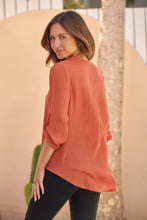 Load image into Gallery viewer, Leopold Crossover Burnt Orange X over Shirt