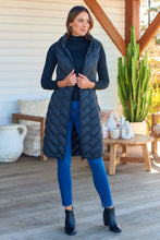 Load image into Gallery viewer, Aspen Sleeveless Black Long Puffer Vest
