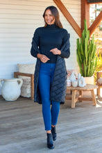 Load image into Gallery viewer, Aspen Sleeveless Black Long Puffer Vest