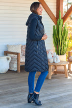 Load image into Gallery viewer, Aspen Sleeveless Black Long Puffer Vest