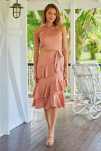 Load image into Gallery viewer, Dawn Orange Sleeveless Evening Dress