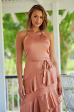 Load image into Gallery viewer, Dawn Orange Sleeveless Evening Dress