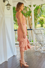 Load image into Gallery viewer, Dawn Orange Sleeveless Evening Dress