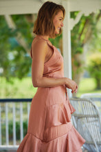 Load image into Gallery viewer, Dawn Orange Sleeveless Evening Dress