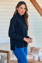 Load image into Gallery viewer, Sophie High Neck Black Knit Jumper
