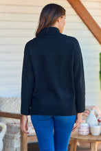 Load image into Gallery viewer, Sophie High Neck Black Knit Jumper