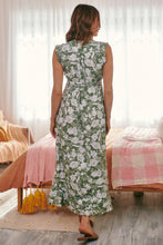 Load image into Gallery viewer, Trissa Sage Green Floral Maxi Dress