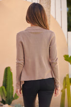 Load image into Gallery viewer, Heidi Camel Waterfall Short Cardigan