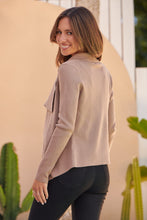 Load image into Gallery viewer, Heidi Camel Waterfall Short Cardigan