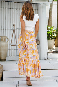 Safron Button Front Maxi Skirt