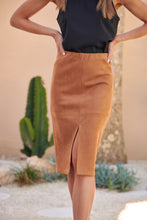 Load image into Gallery viewer, Rin Tan Suede Pencil Skirt