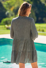 Load image into Gallery viewer, Clementine Long Sleeve Button Shirt Dress