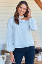 Load image into Gallery viewer, Dakota One Shoulder Frill White Top