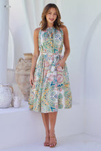 Load image into Gallery viewer, Milana S/Less Multi Paisley Print Evening Dress