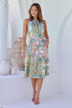 Load image into Gallery viewer, Milana S/Less Multi Paisley Print Evening Dress