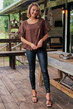 Load image into Gallery viewer, Aries Brown Linen Tee