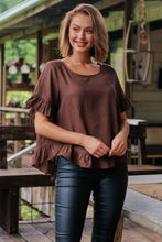 Load image into Gallery viewer, Aries Brown Linen Tee