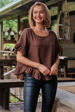 Load image into Gallery viewer, Aries Brown Linen Tee