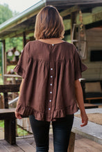 Load image into Gallery viewer, Aries Brown Linen Tee