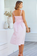 Load image into Gallery viewer, Bellamae Pink Tie Waist Singlet Maxi Dress