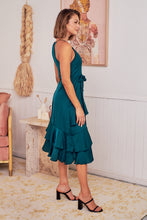 Load image into Gallery viewer, Dawn Emerald Sleeveless Evening Dress