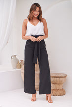 Load image into Gallery viewer, Adara Tie Waist Black Pants