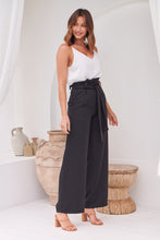 Load image into Gallery viewer, Adara Tie Waist Black Pants