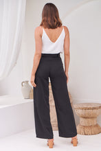 Load image into Gallery viewer, Adara Tie Waist Black Pants