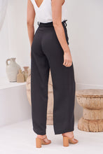 Load image into Gallery viewer, Adara Tie Waist Black Pants