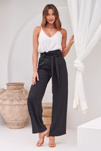 Load image into Gallery viewer, Adara Tie Waist Black Pants