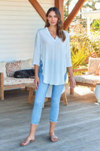 Load image into Gallery viewer, Kaya Drop Back White Shirt