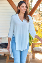 Load image into Gallery viewer, Kaya Drop Back White Shirt