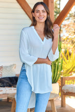 Load image into Gallery viewer, Kaya Drop Back White Shirt