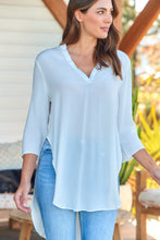 Load image into Gallery viewer, Kaya Drop Back White Shirt