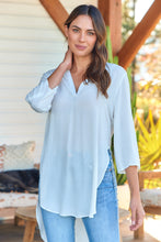 Load image into Gallery viewer, Kaya Drop Back White Shirt